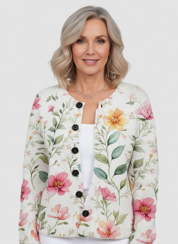 AMALIA | Pulover din tricot cu imprimeu