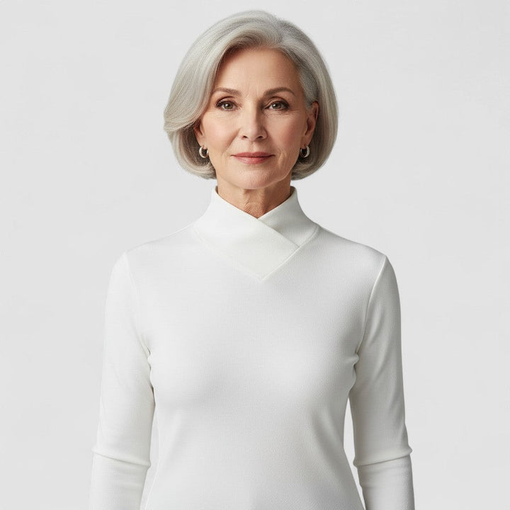 ISALINE | Top cu guler asimetric