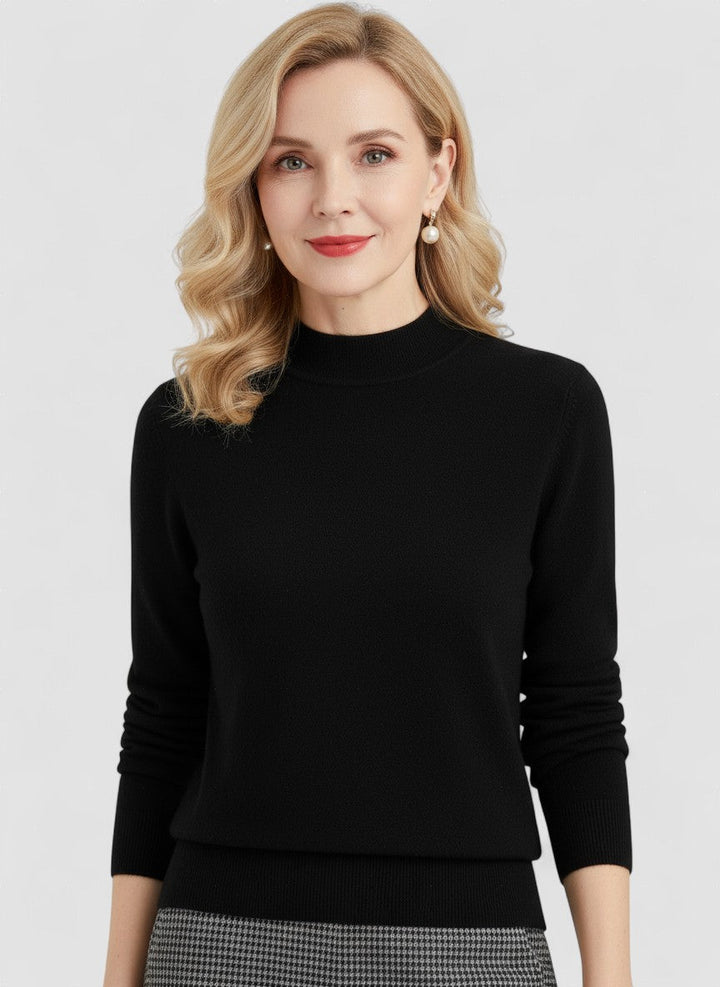 LALEI | Pulover Confortabil din Lână cu Guler Înalt