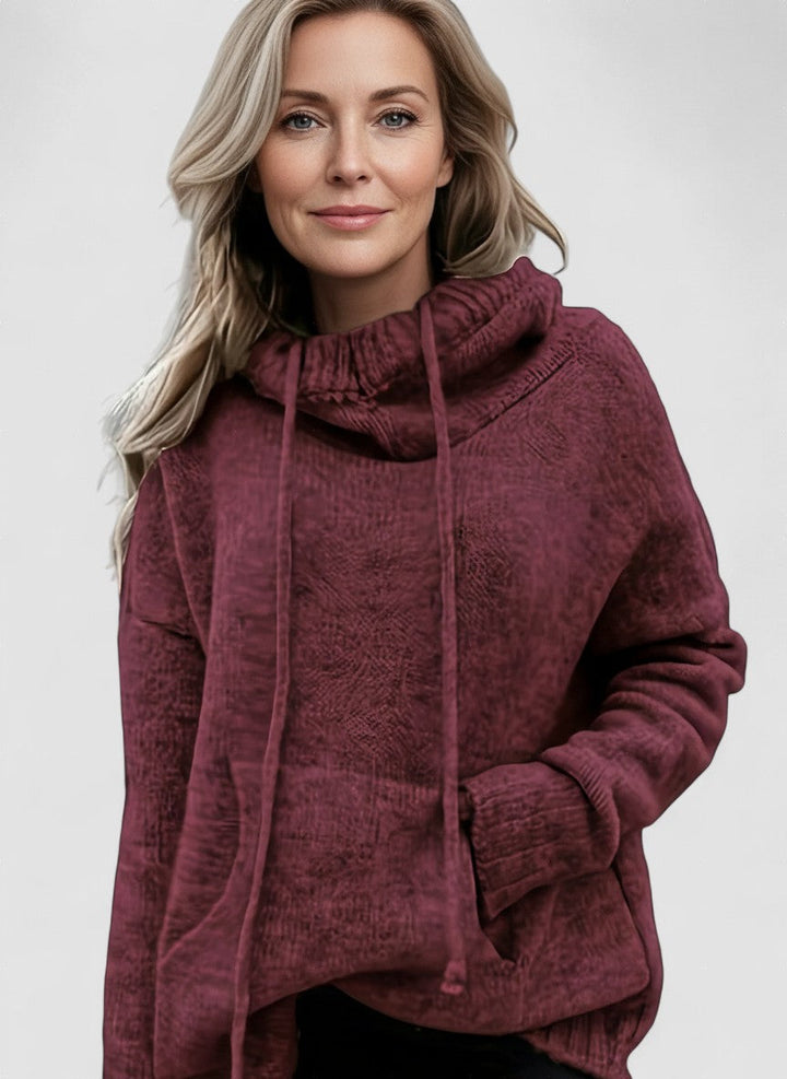 ZELINA | Pulover cu Mâneci Lungi și Buzunar