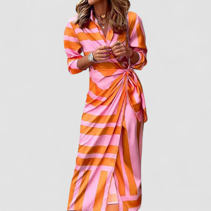 Amira – Rochie Tip Plic de Damă cu Imprimat Elegant