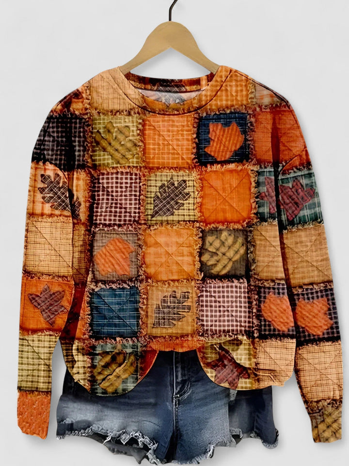 Evelien - Pulover moale din patchwork