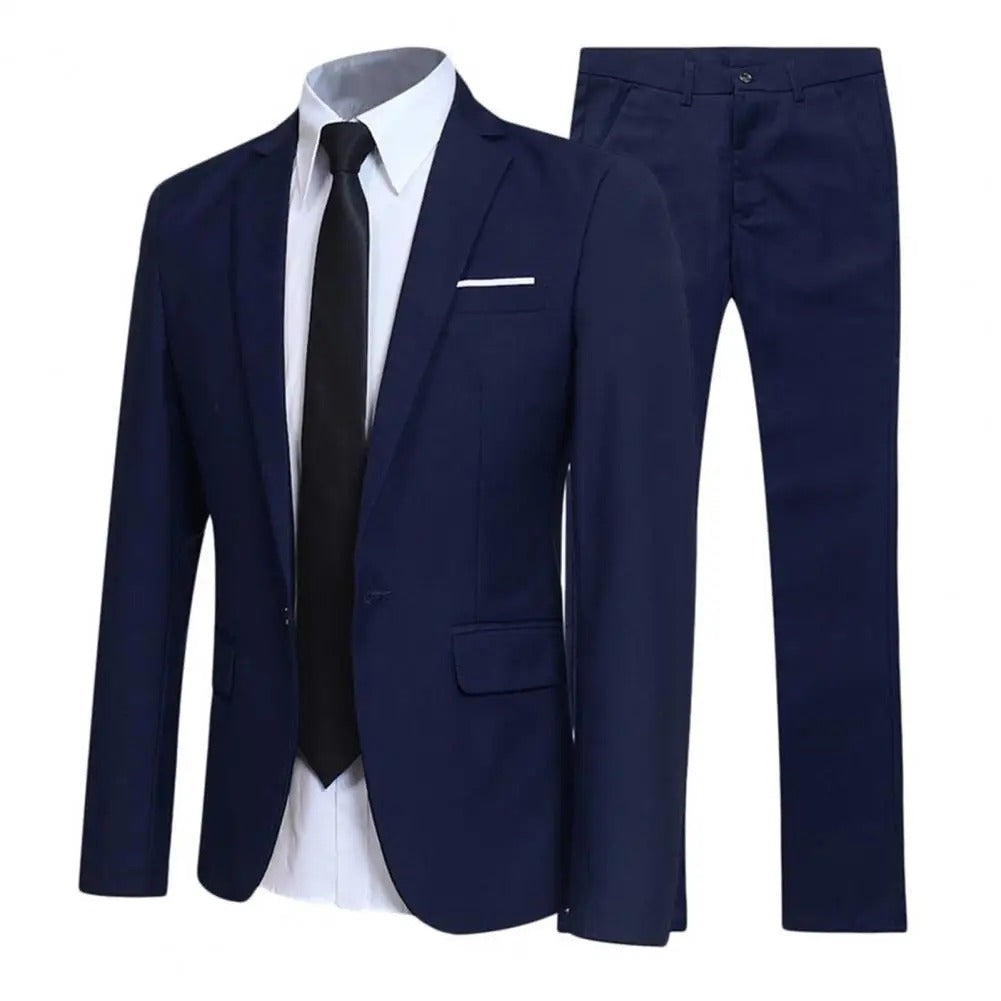 Costum formal din două piese pentru bărbați, pentru nunți | Croială slim fit