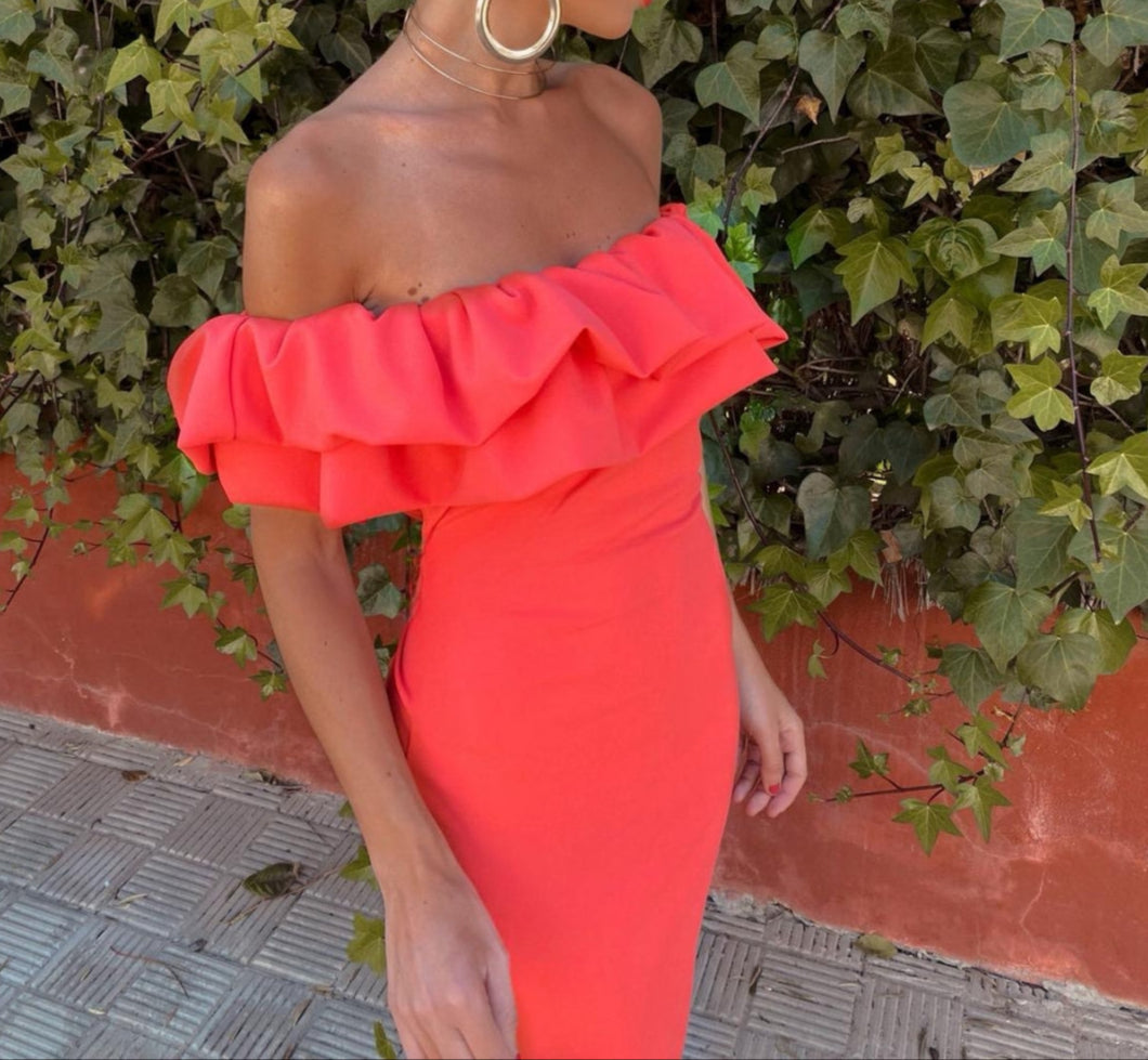 Lorena™ | Rochie bodycon fără umeri