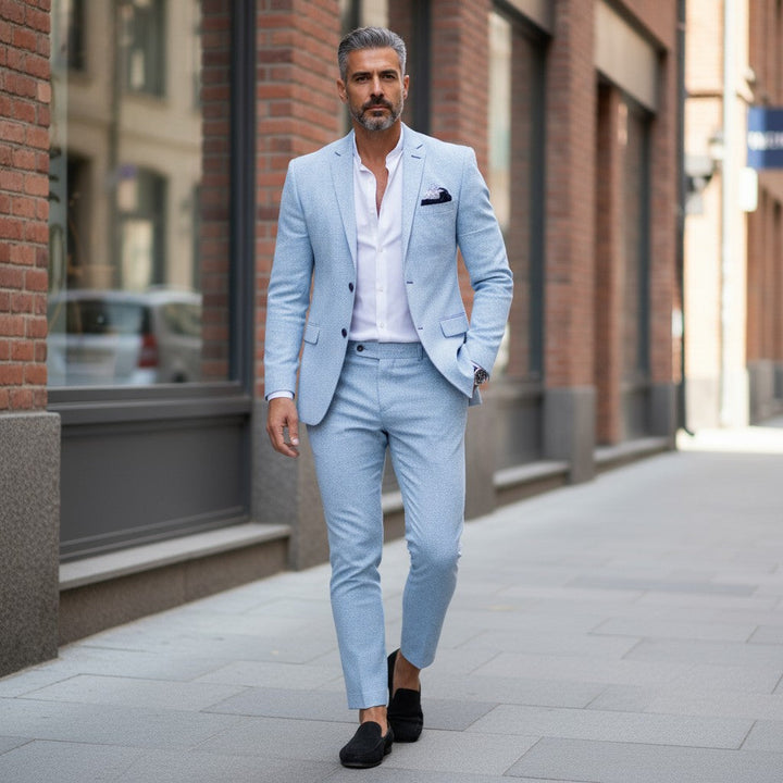 Herren 2-teiliger Hochzeitsgast Anzug | Blazer und Hose Fato de dois peças para homens, para convidados de casamento | Casaco e calças