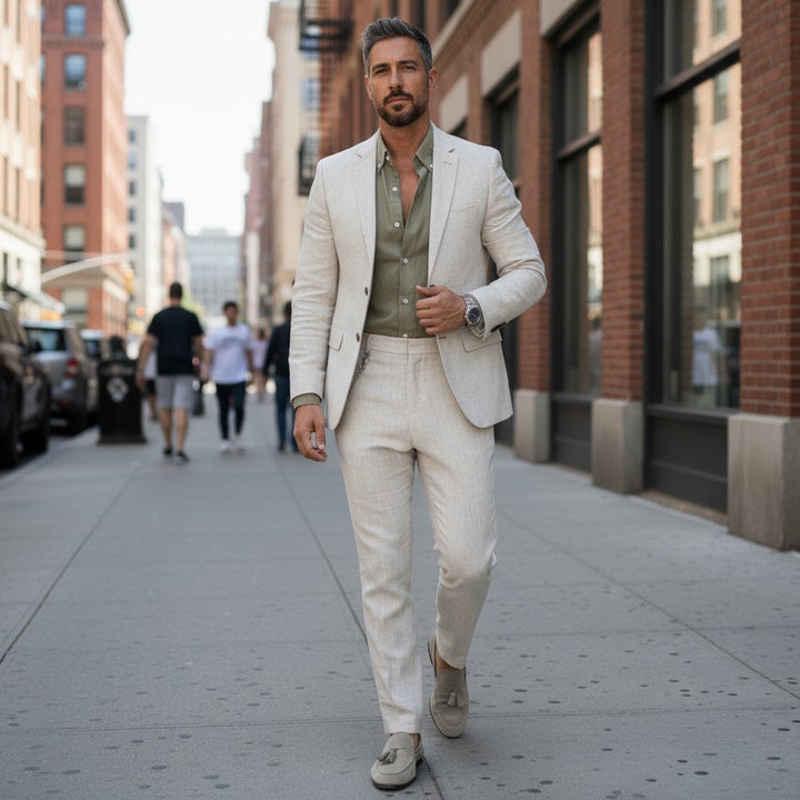 Herren 2-teiliger Hochzeitsgast Anzug | Blazer und Hose Fato de dois peças para homens, para convidados de casamento | Casaco e calças