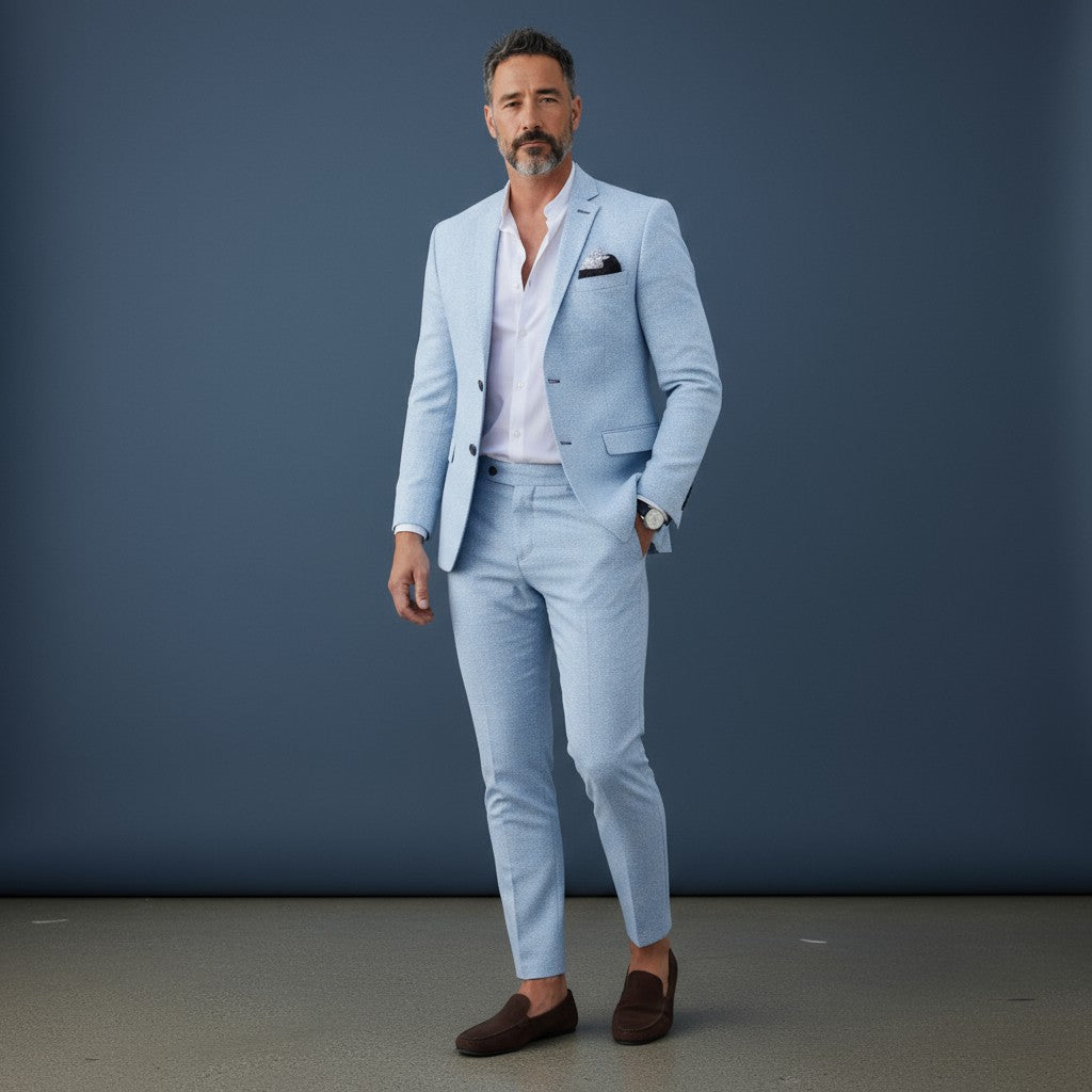 Herren 2-teiliger Hochzeitsgast Anzug | Blazer und Hose Fato de dois peças para homens, para convidados de casamento | Casaco e calças