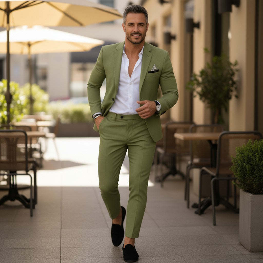 Herren 2-teiliger Hochzeitsgast Anzug | Blazer und Hose Fato de dois peças para homens, para convidados de casamento | Casaco e calças