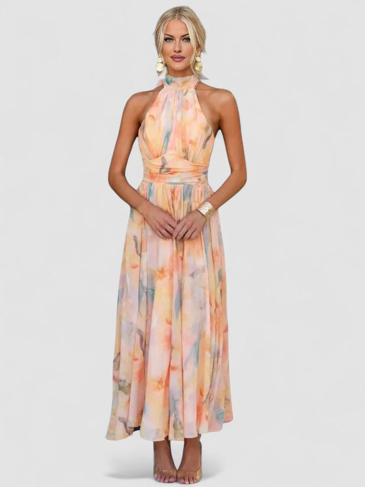 Pippa – Rochie Midi de Damă Elegantă cu Imprimeu Floral